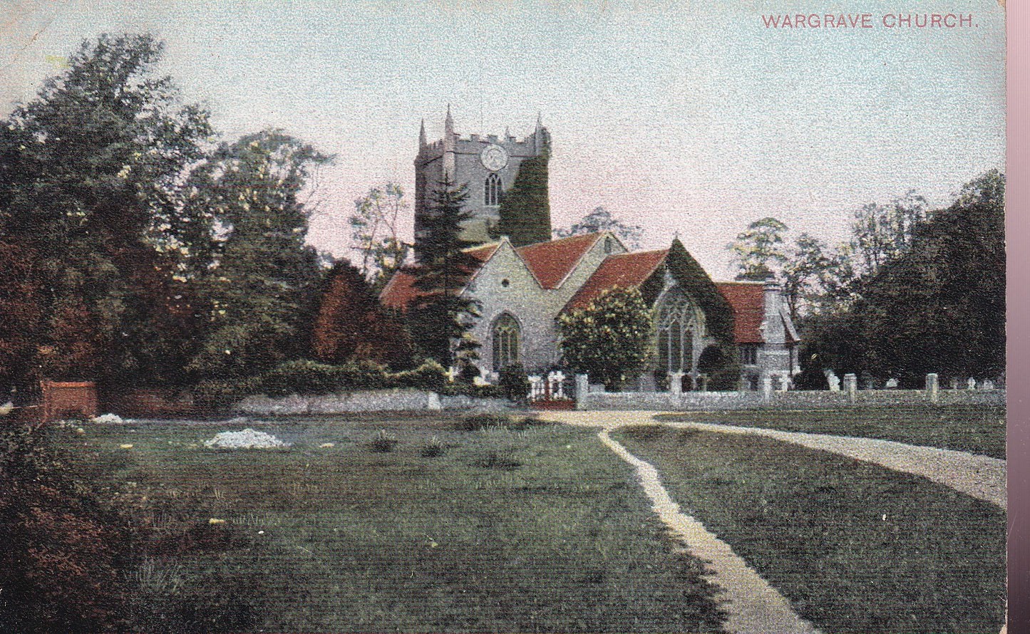 Postcard - St Mary's Church, Wargrave, Berkshire, England - Printed - Posted