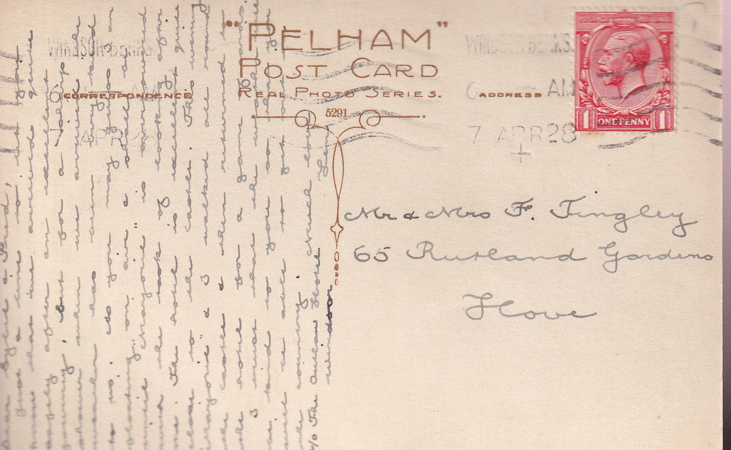 Postcard - Windsor Castle from West, Windsor, Berkshire, England - RPPC - Posted