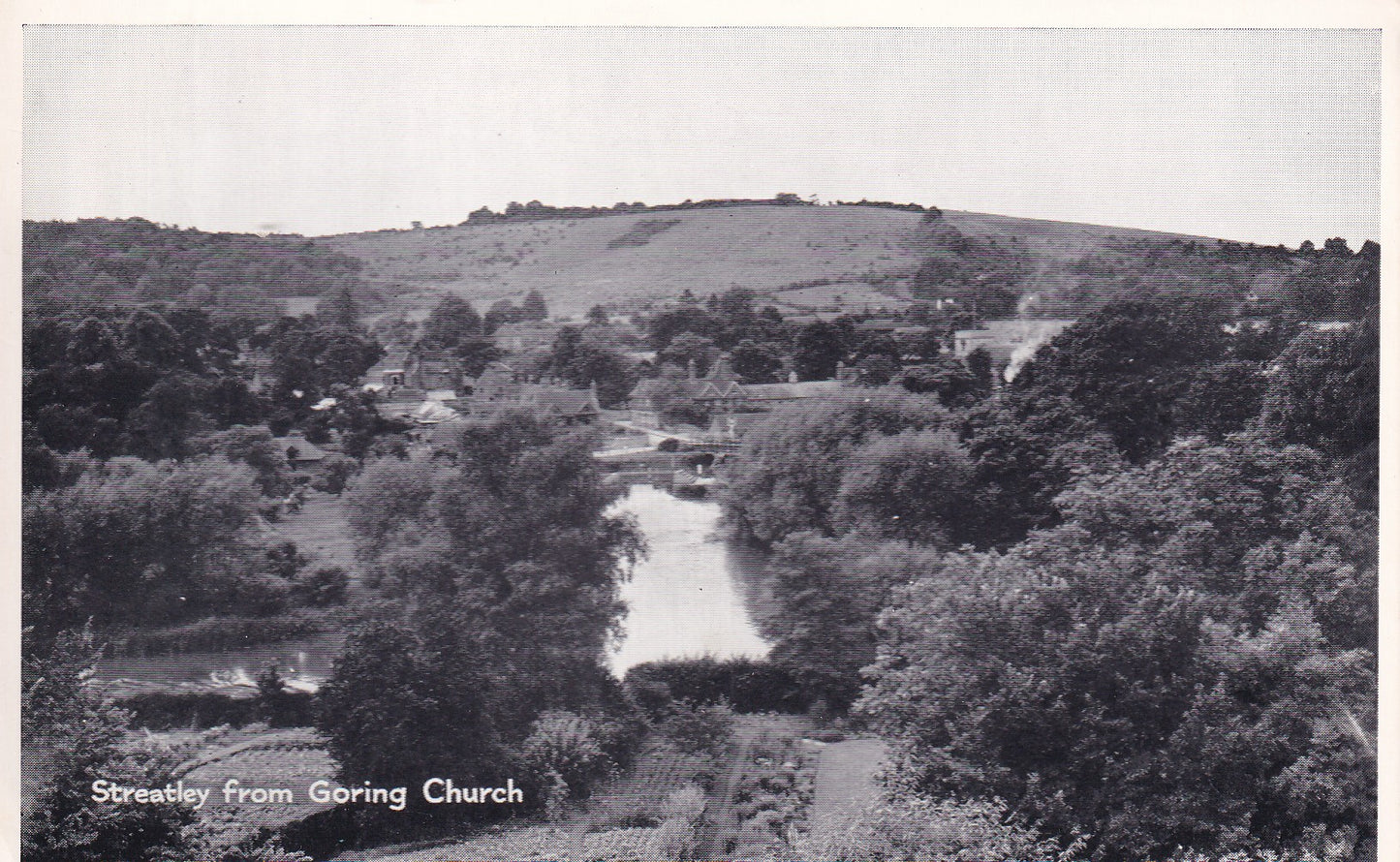 Postcard - Streatley from Goring Church, Berkshire, England - Printed - Unposted