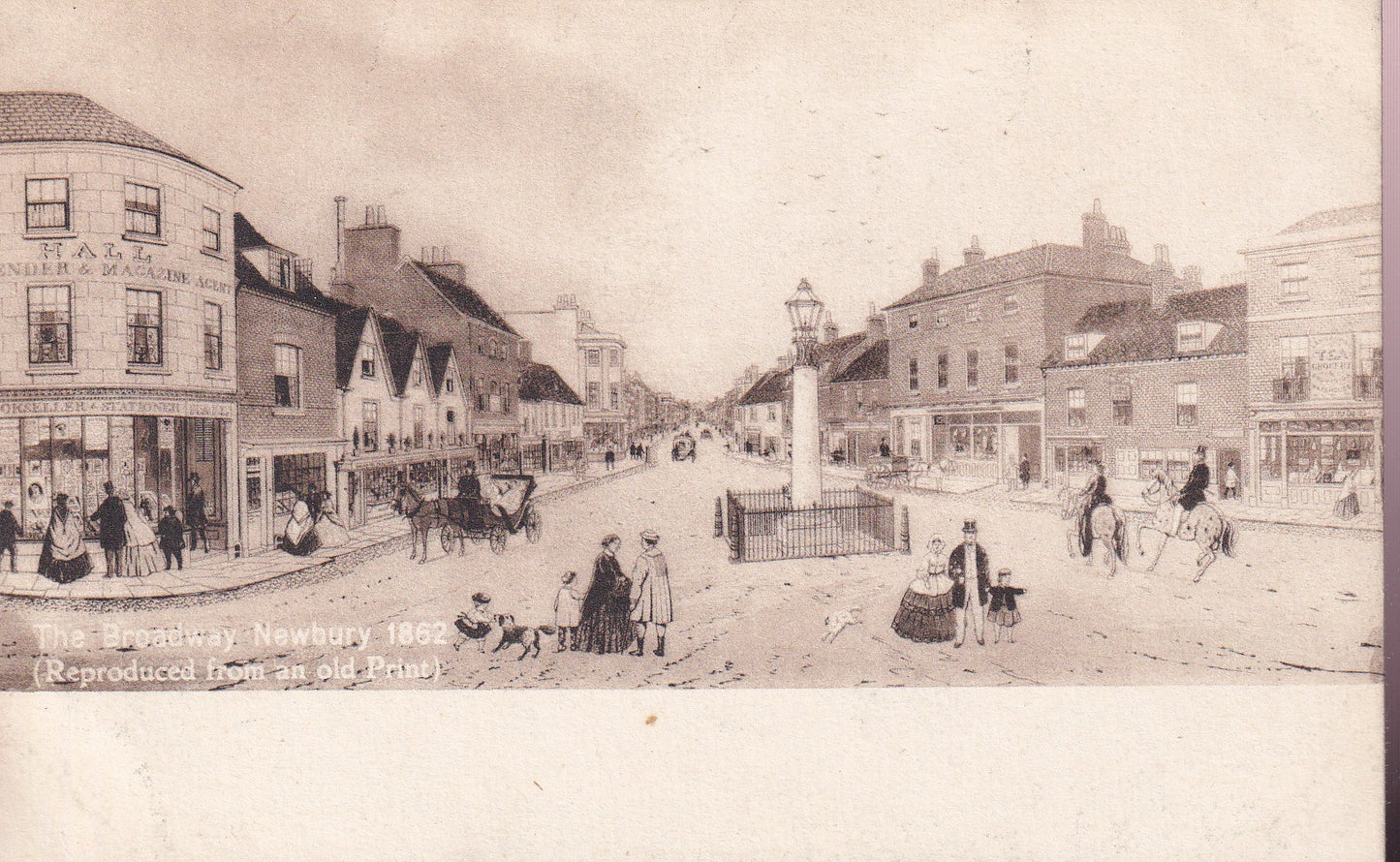 Postcard - The Broadway, Newbury, Berkshire, England - Printed - Unposted