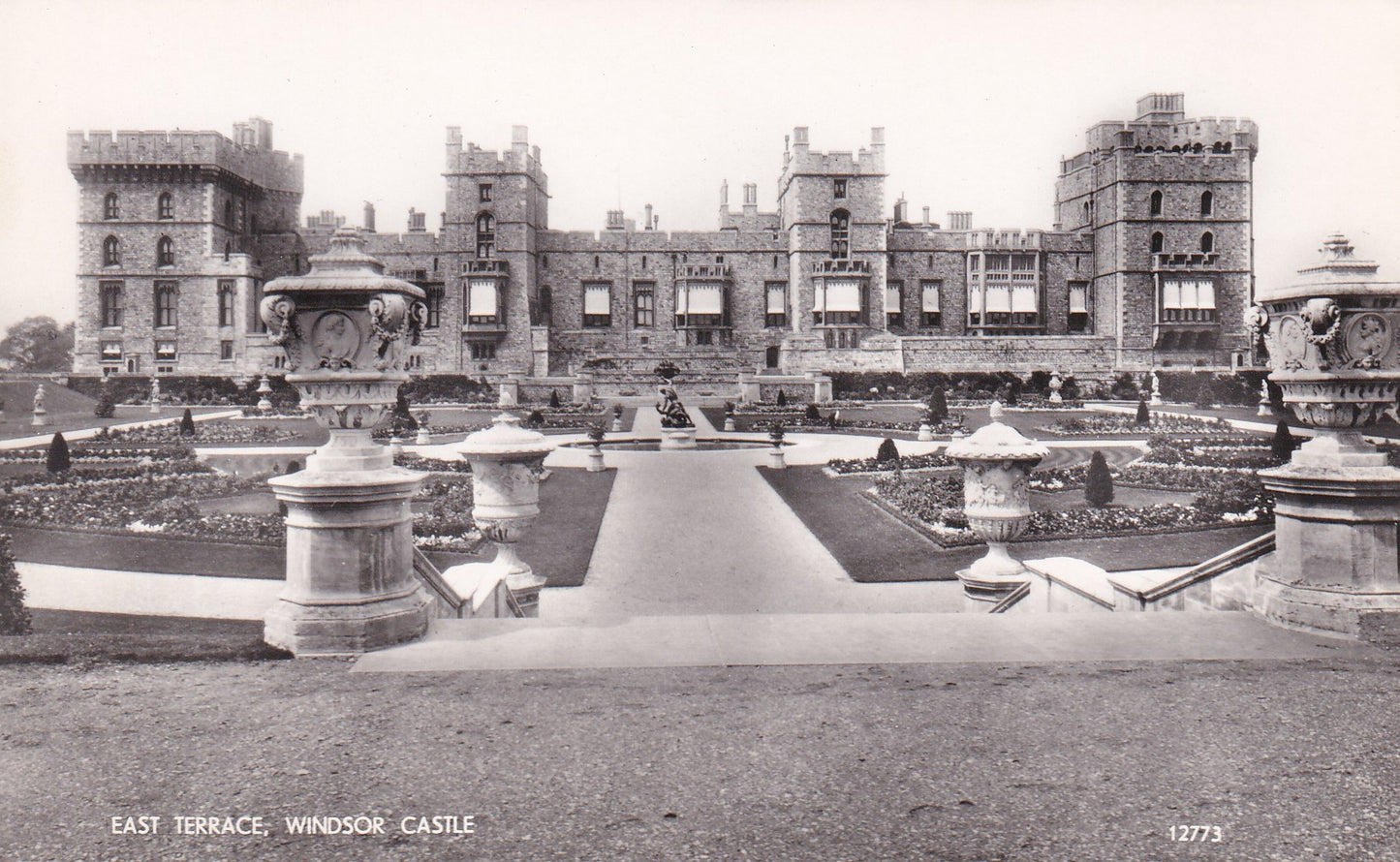 Postcard - East Terrace, Windsor Castle, Windsor, Berkshire, England - RPPC - Unposted