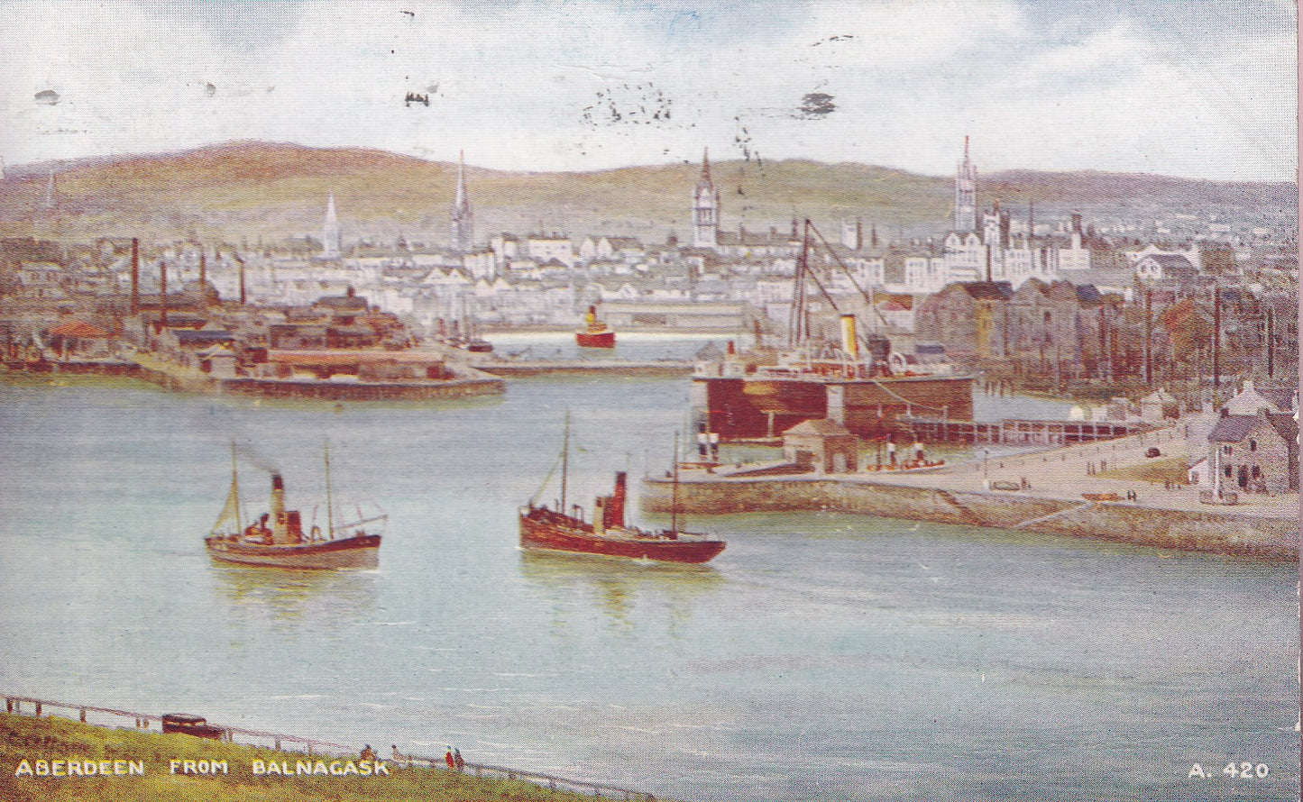 Postcard - Aberdeen from Balnagask, Aberdeen, Aberdeenshire, Scotland - Printed - Posted