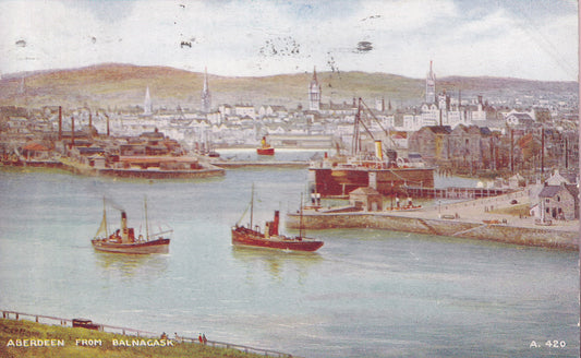 Postcard - Aberdeen from Balnagask, Aberdeen, Aberdeenshire, Scotland - Printed - Posted