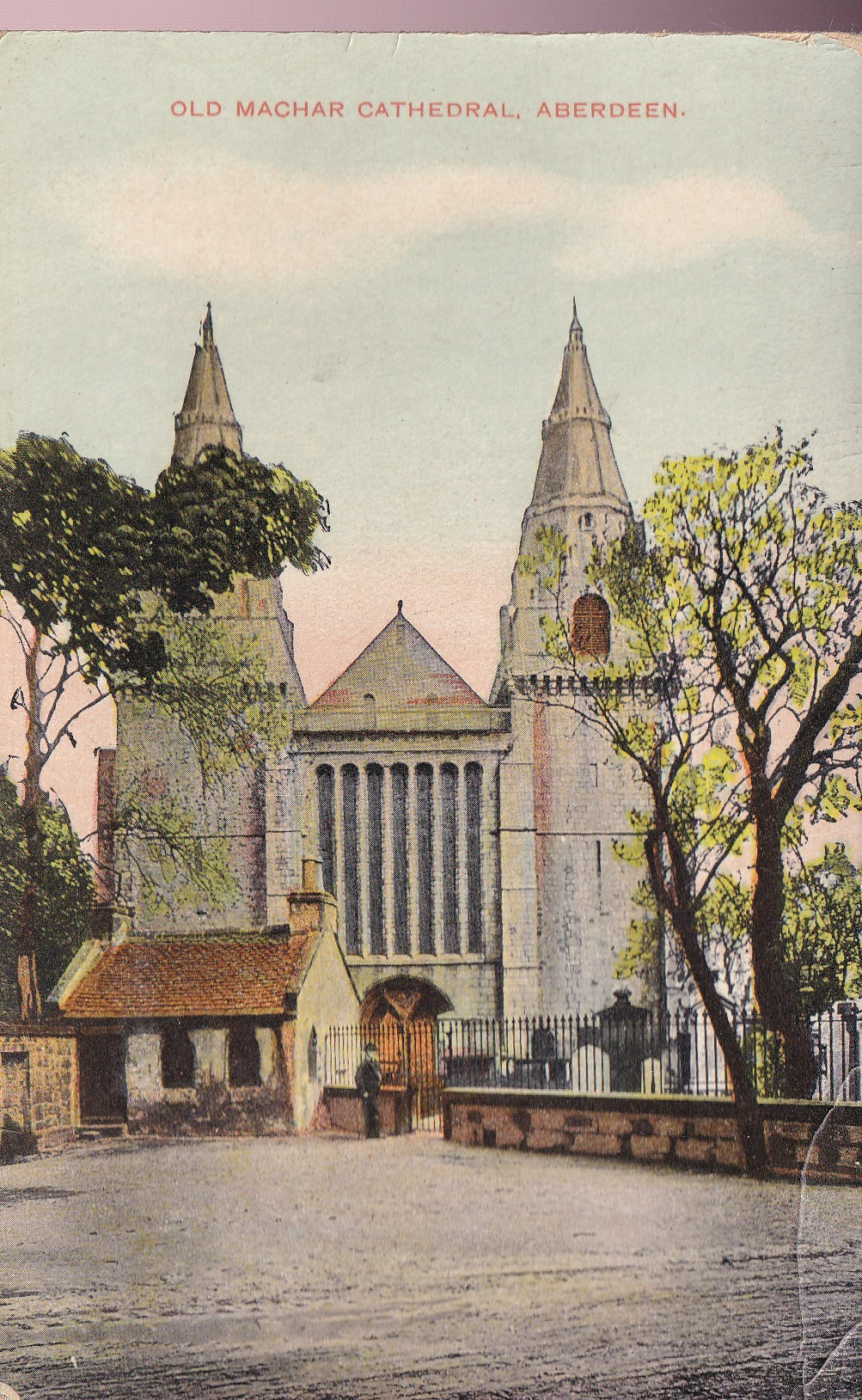 Postcard - Old Machar Cathedral, Aberdeen, Aberdeenshire, Scotland - Printed - Posted