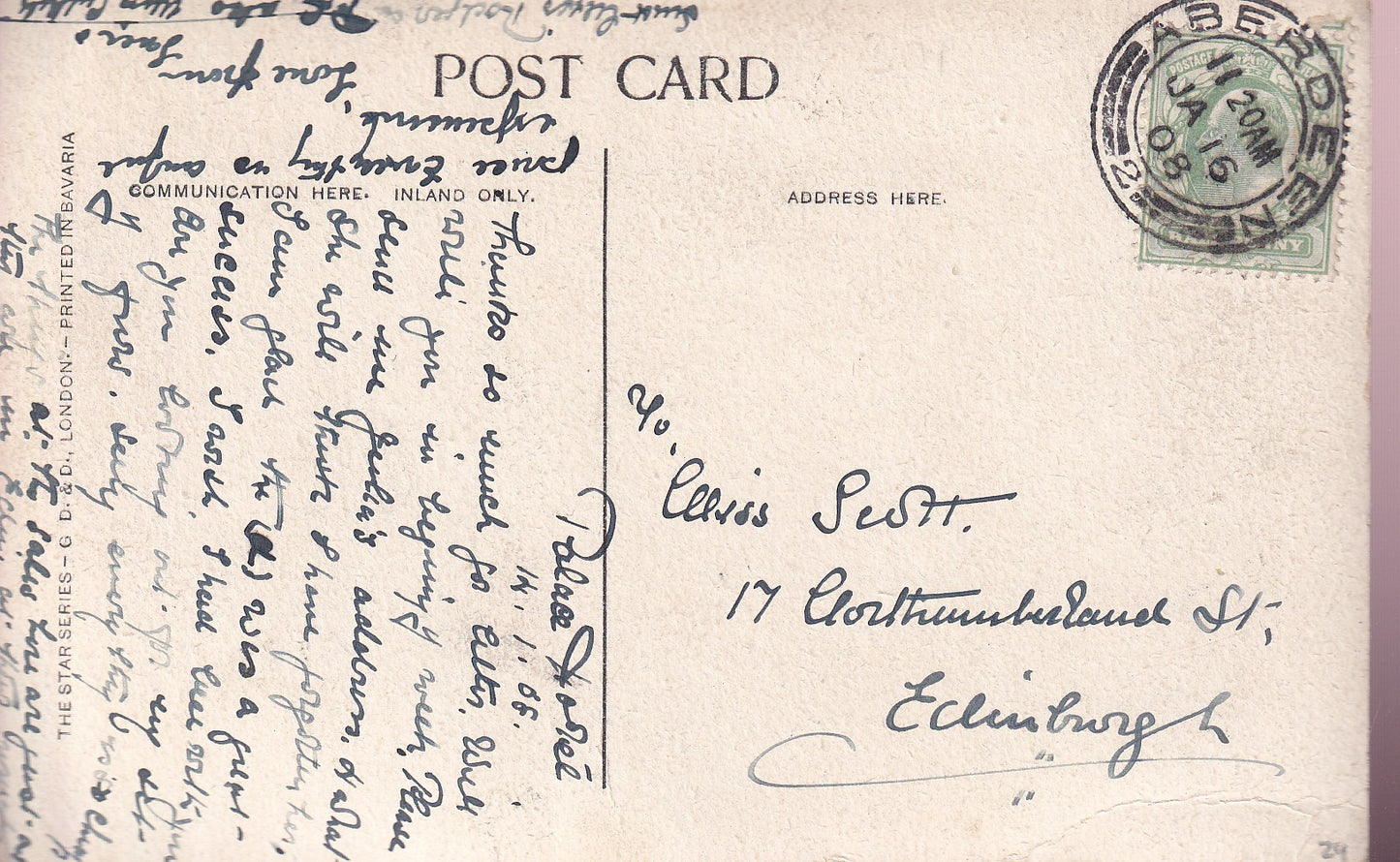 Postcard - Old Machar Cathedral, Aberdeen, Aberdeenshire, Scotland - Printed - Posted