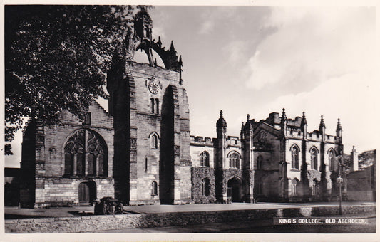 Postcard - King's College, Old Aberdeen, Aberdeenshire, Scotland - RPPC - Unposted
