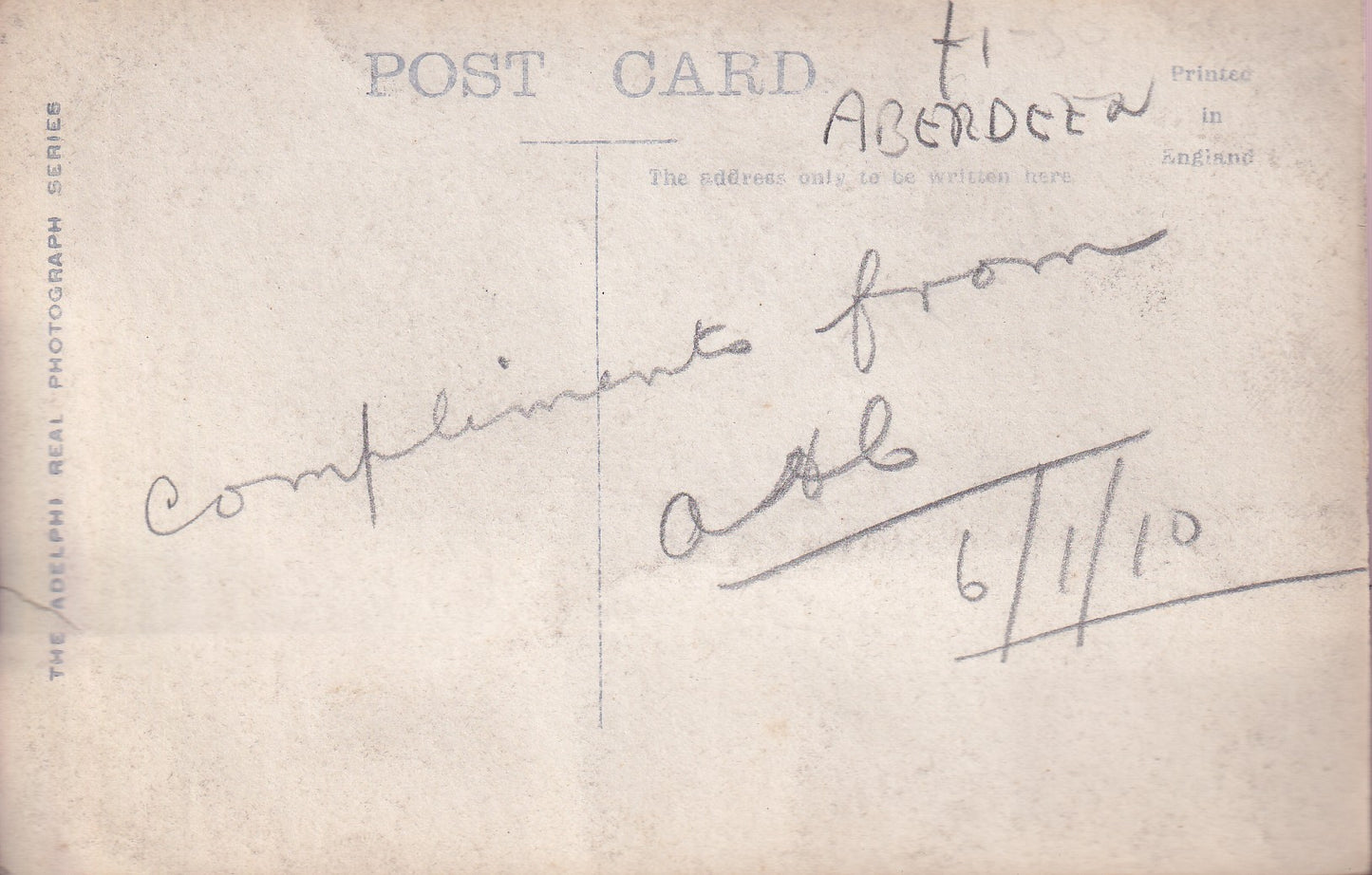 Postcard - The East and West Churches, Aberdeen, Aberdeenshire, Scotland - RPPC - Unposted