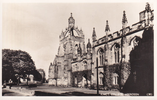 Postcard - King's College, Aberdeen, Aberdeenshire, Scotland - RPPC - Unposted