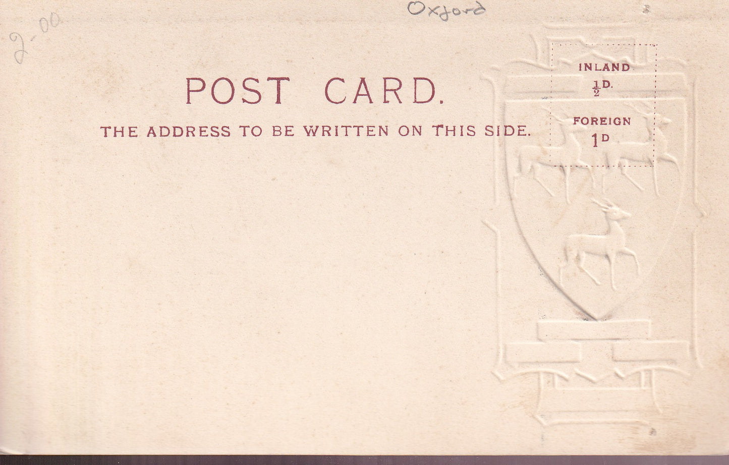 Postcard - Jesus College, Oxford, Oxfordshire, England - Printed - Unposted