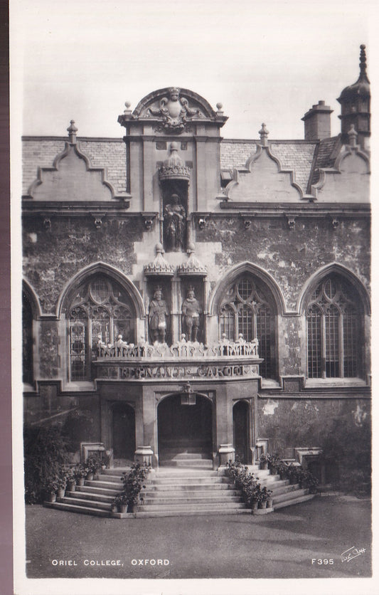 Postcard - Oriel College, Oxford, Oxfordshire, England - RPPC - Unposted