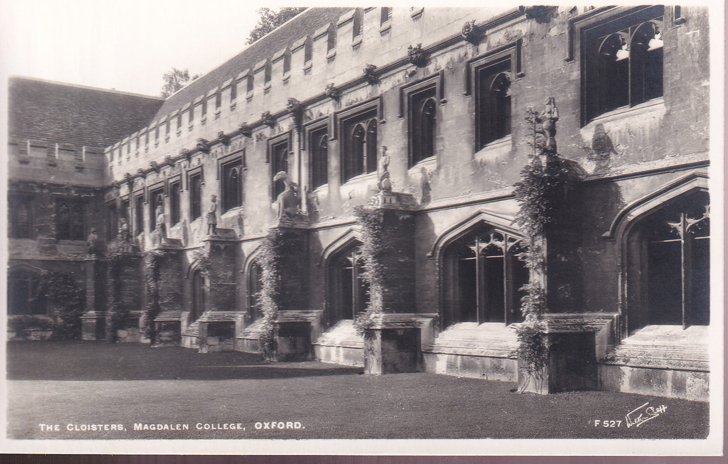 Postcard - The Cloisters, Magdalen College, Oxford, Oxfordshire, England - RPPC - Unposted