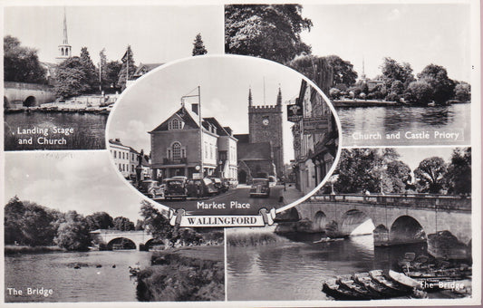Postcard - Wallingford Multi View, Wallingford, Oxfordshire, England - RPPC - Unposted