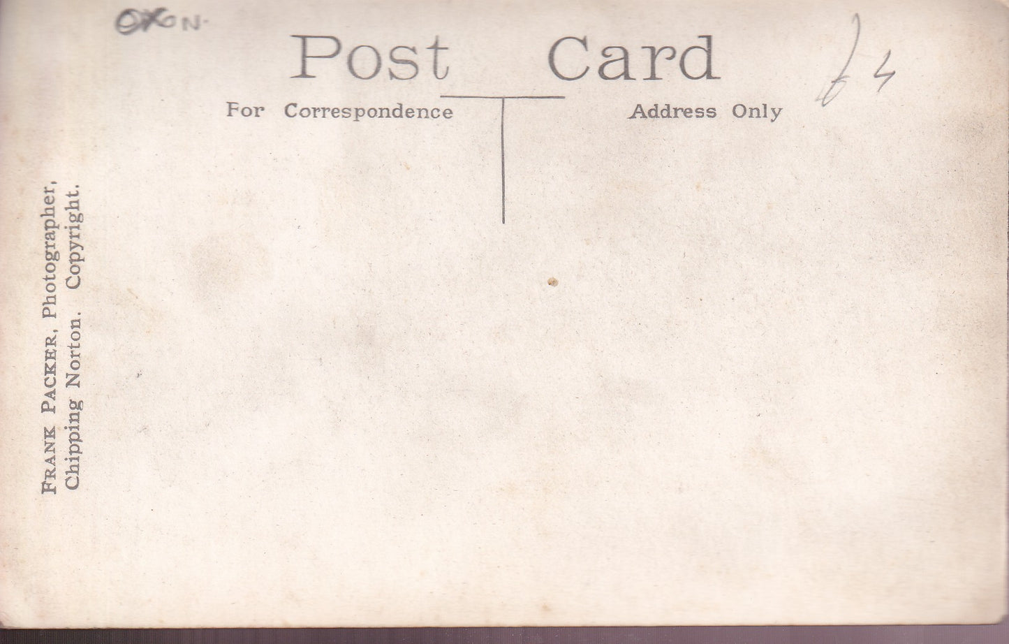 Postcard - A view of the Cotswolds from Chipping Norton, Oxfordshire, England - RPPC - Unposted