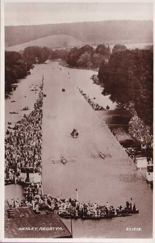 Postcard - Henley Regatta, Henley, Oxford, Oxfordshire, England - RPPC - Unposted