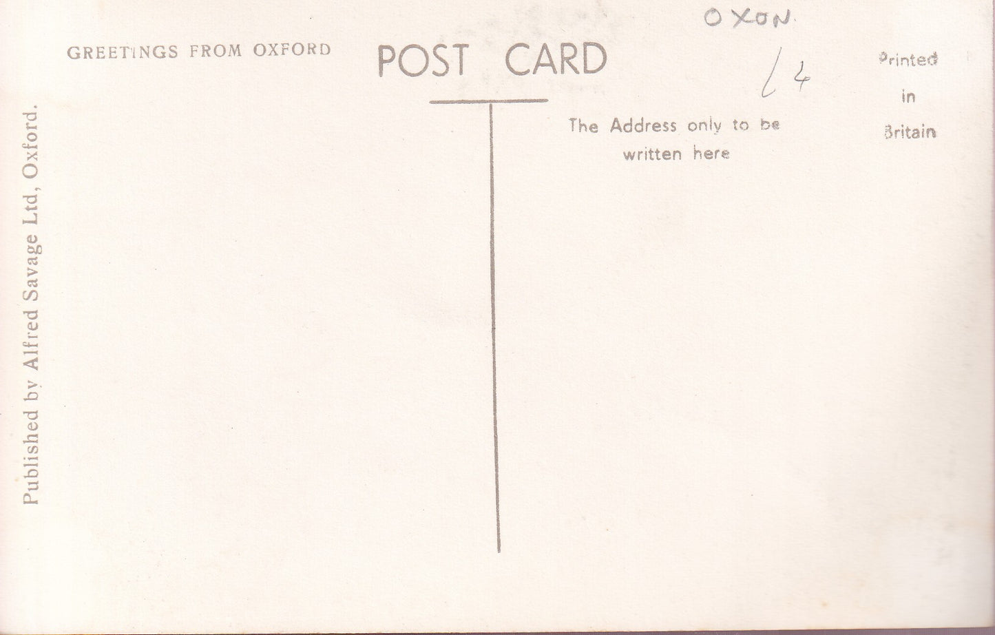 Postcard - Dining Hall, Wadham College, Oxford, Oxfordshire, England - RPPC - Unposted