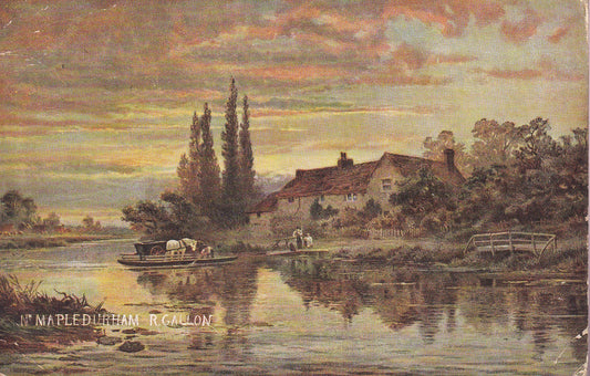 Postcard - Near Mapledurham, Oxfordshire, England - Printed - Posted
