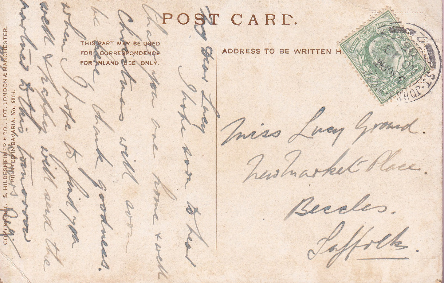 Postcard - Near Mapledurham, Oxfordshire, England - Printed - Posted