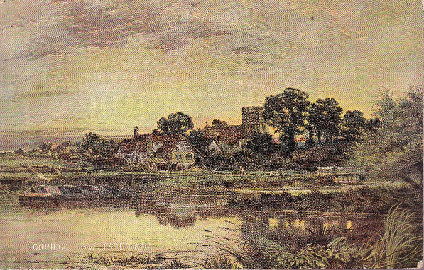 Postcard - Goring-on-Thames, Oxfordshire, England - Printed - Posted