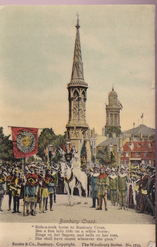 Postcard - Banbury Cross, Banbury, Oxfordshire, England - Printed - Posted