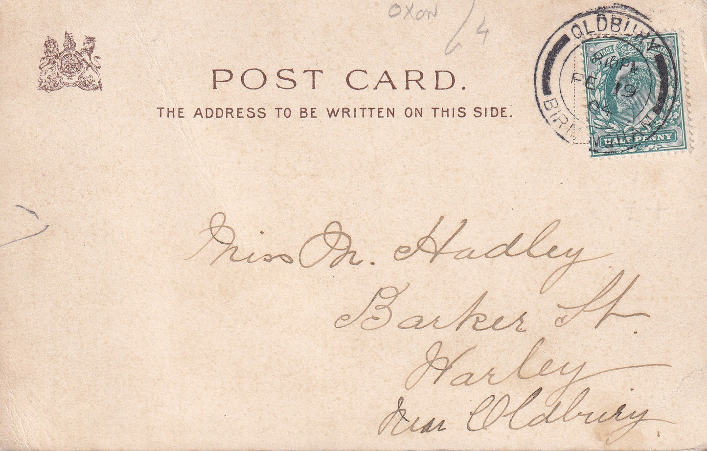 Postcard - Christ Church Cathedral, Oxford, Oxfordshire, England - Printed - Posted