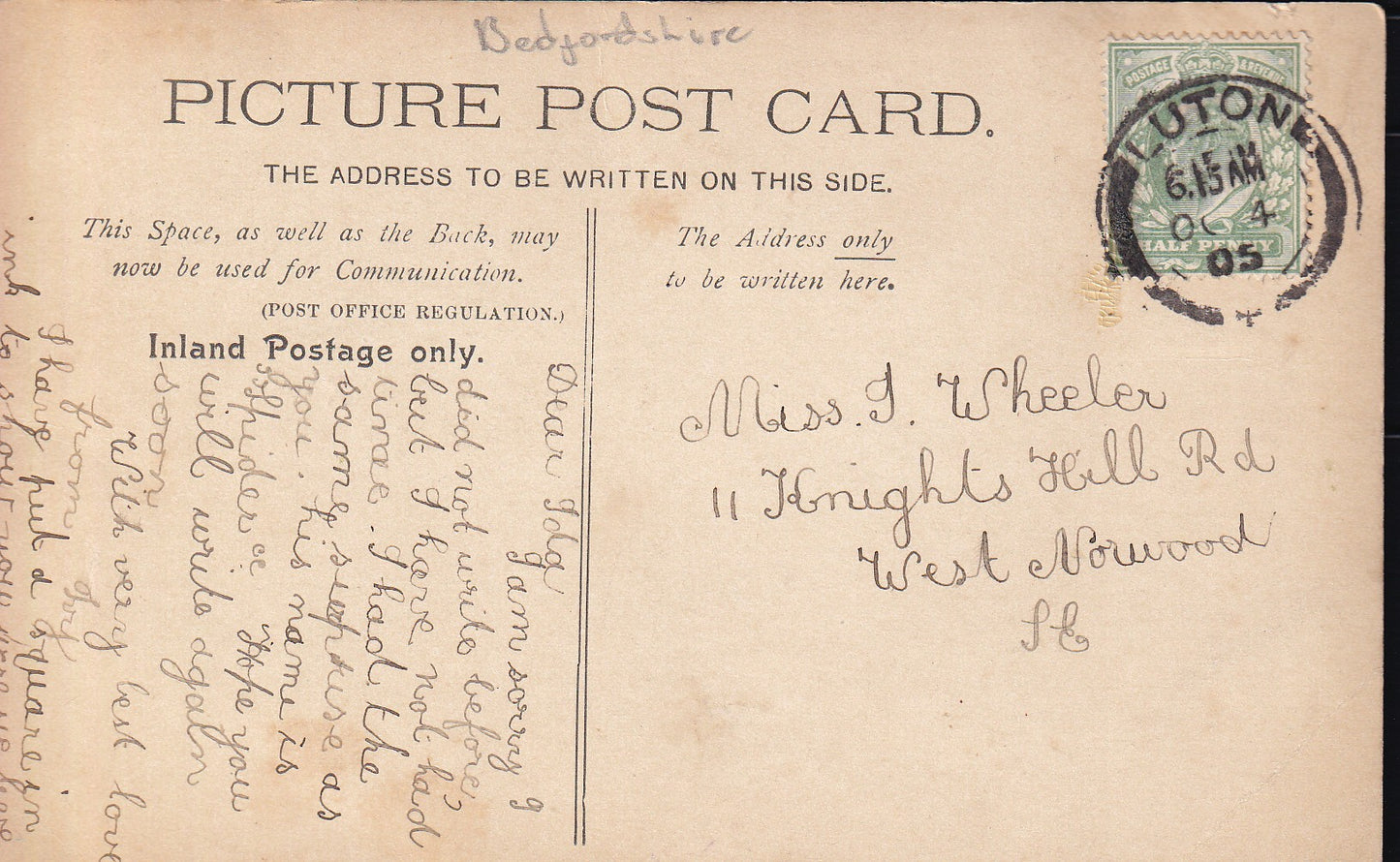 Postcard - Corn Exchange, Luton, Bedfordshire, England - Printed - Posted