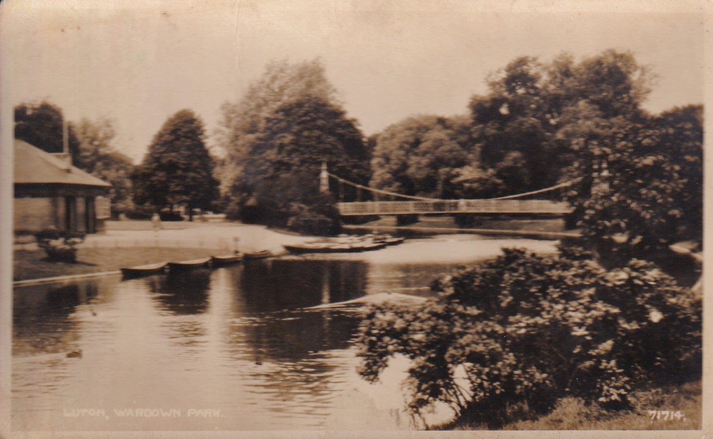 Postcard - Wardown Park, Luton, Bedfordshire, England - RPPC - Unposted