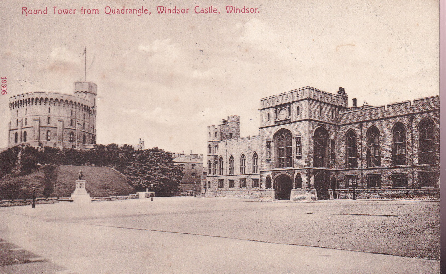 Postcard - The Round Tower, Windsor Castle, Windsor, Berkshire, England - Printed - Posted