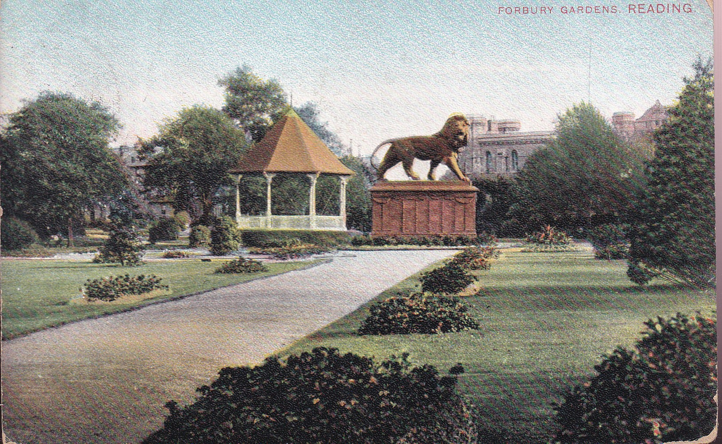 Postcard - Forbury Gardens, Reading, Berkshire, England - Printed - Posted