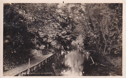 Postcard - The Backwater, Wargrave, Berkshire, England - RPPC - Posted