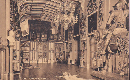 Postcard - The Guard Room, Windsor Castle, Windsor, Berkshire, England - Printed - Unposted