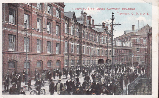 Postcard - Huntley & Palmers Factory, Reading, Berkshire, England - Printed - Unposted