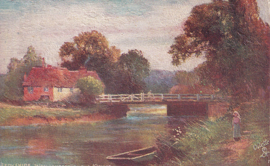 Postcard - On The Kennet, Woolhampton, Berkshire, England - Printed - Unposted