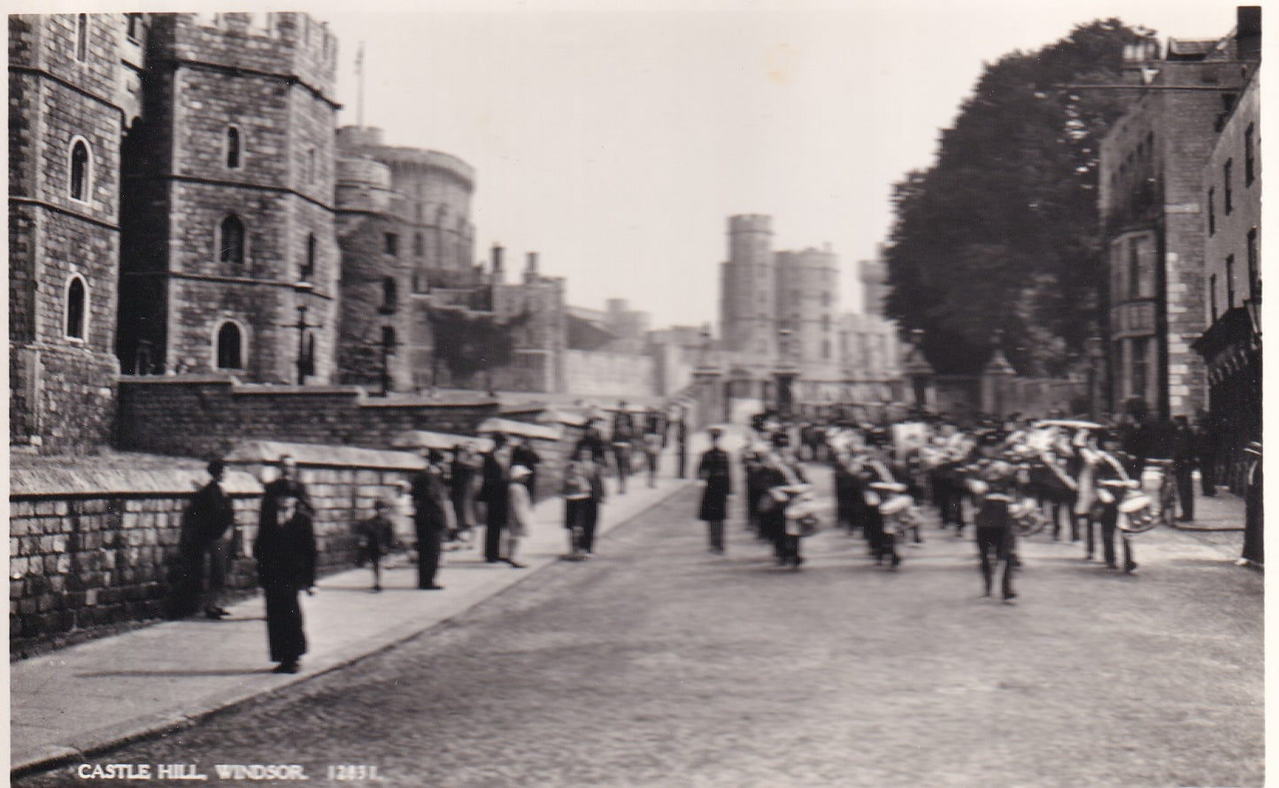 Postcard - Castle Hill, Windsor Castle, Windsor, Berkshire, England - RPPC - Unposted