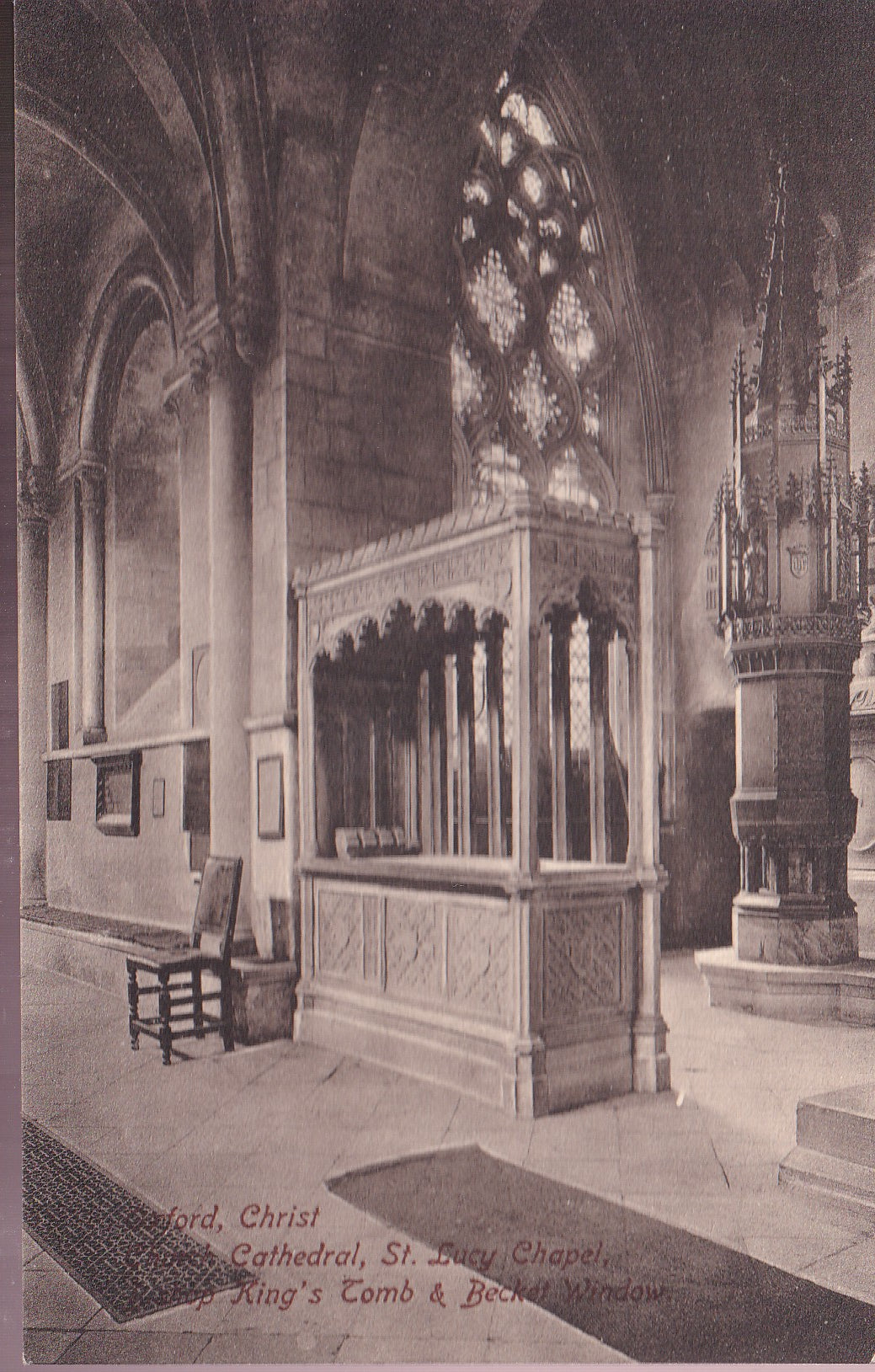 Postcard - Christ Church Cathedral, Oxford, Oxfordshire, England - Printed - Unposted