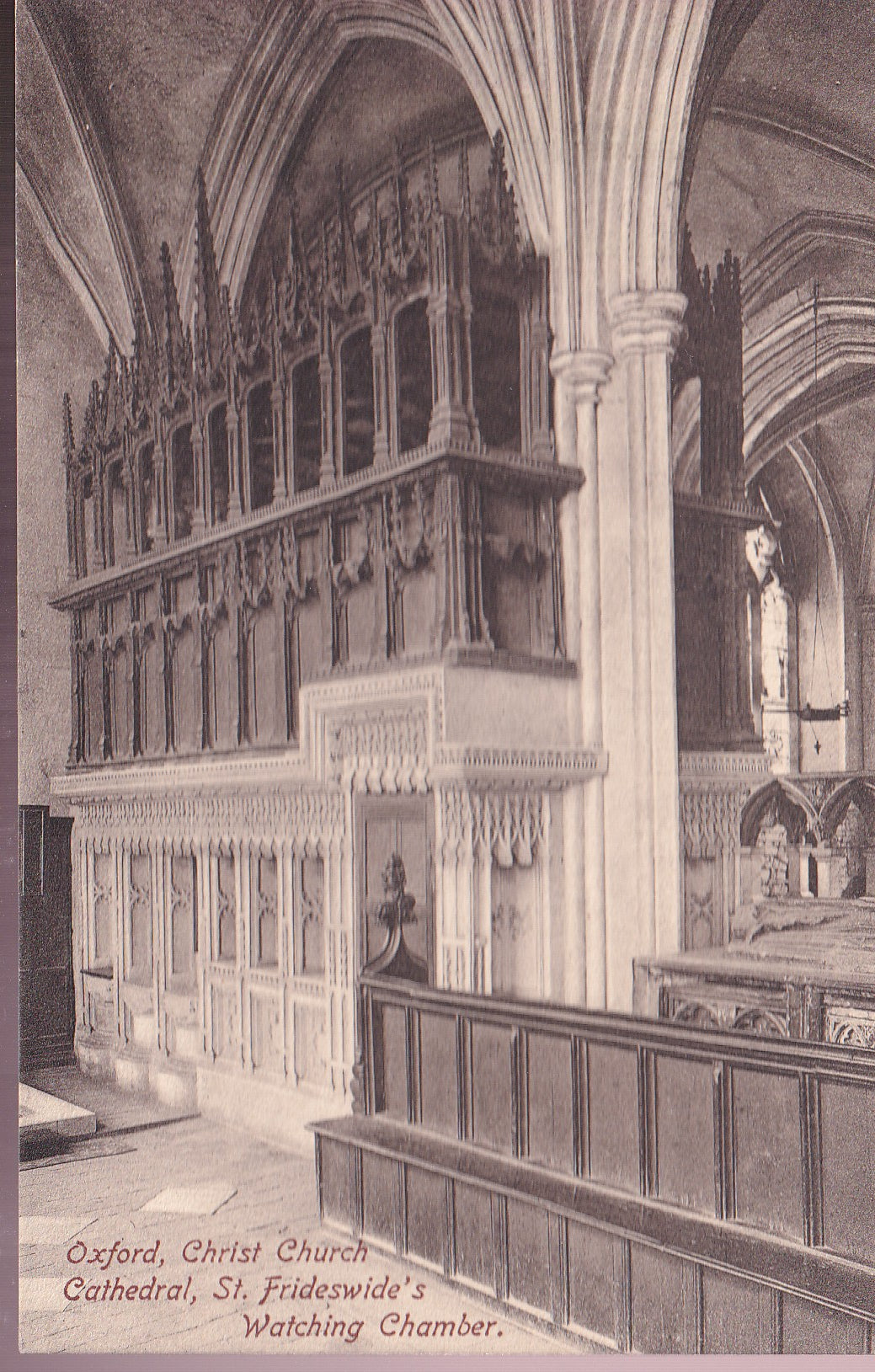Postcard - Christ Church Cathedral, Oxford, Oxfordshire, England - Printed - Unposted