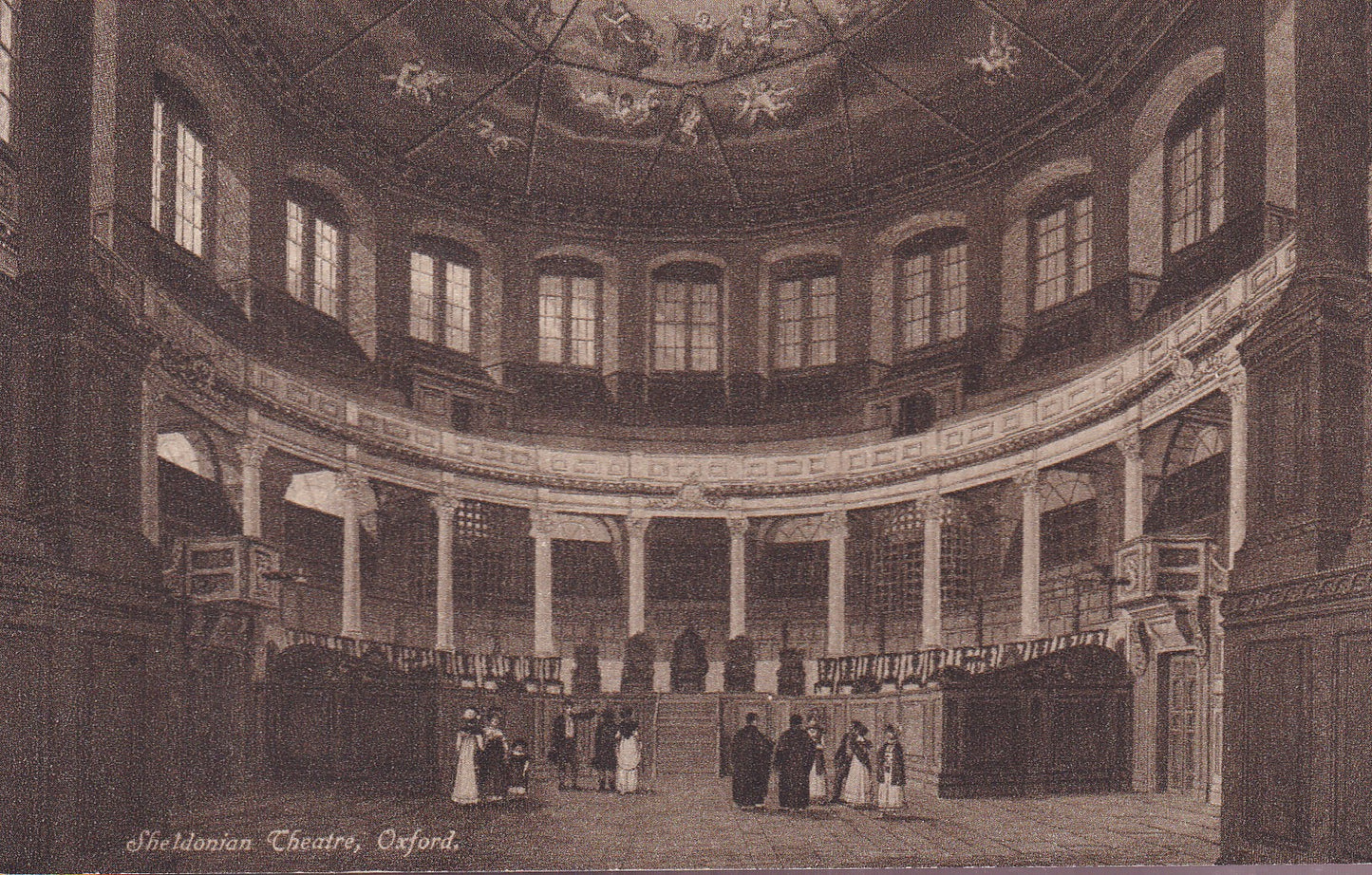Postcard - Sheldonian Theatre, Oxford, Oxfordshire, England - Printed - Unposted