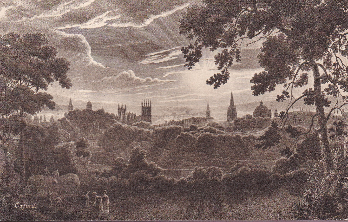 Postcard - Oxford, Oxfordshire, England - Printed - Unposted