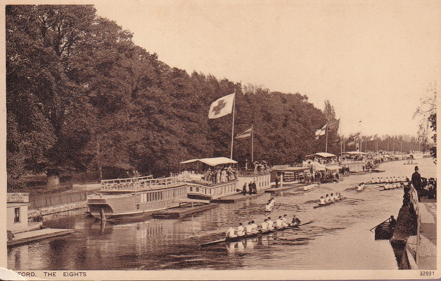 Postcard - The Eights, Oxford, Oxfordshire, England - Printed - Unposted