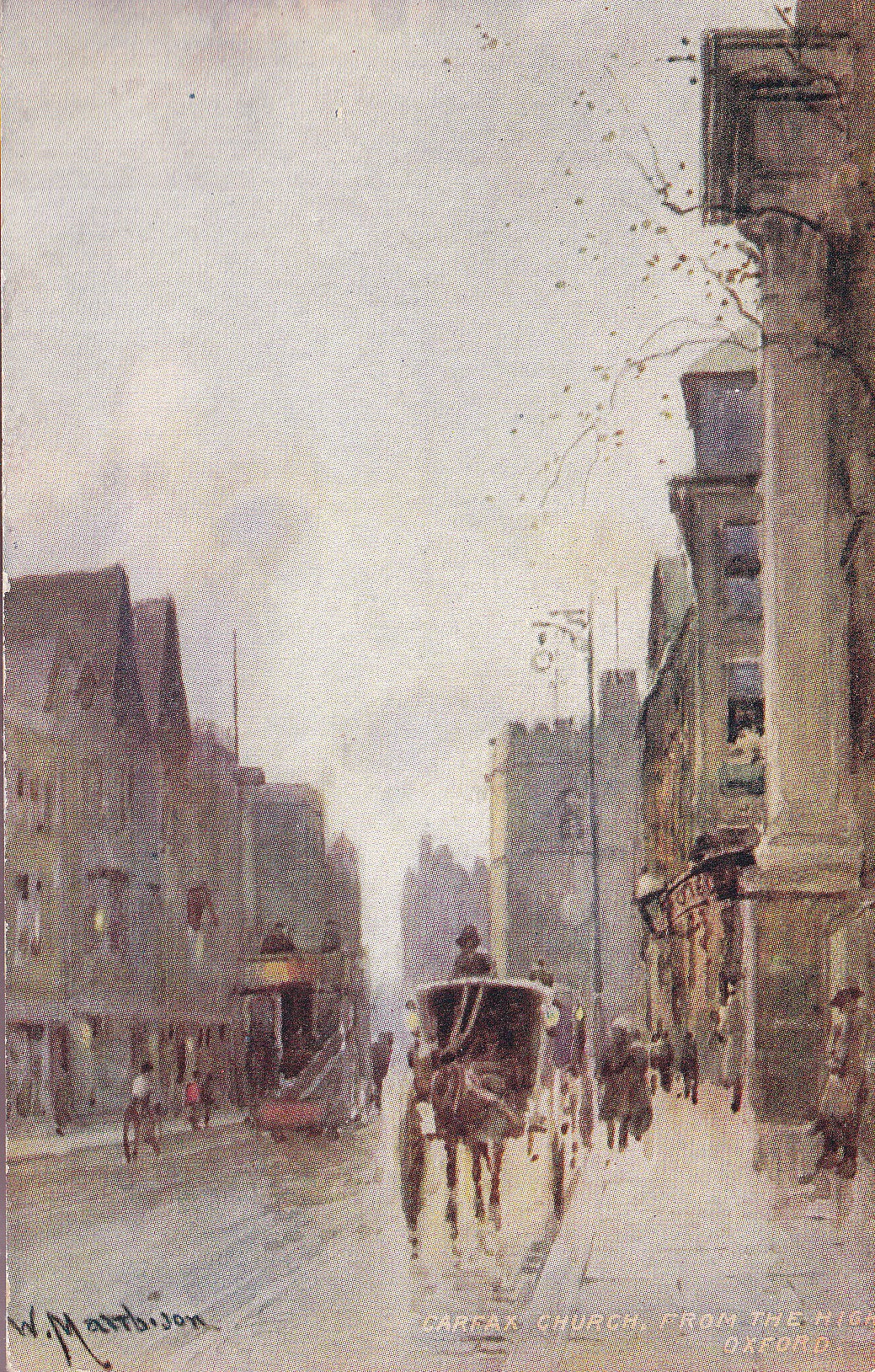 Postcard - Carfax Church, Oxford, Oxfordshire, England - Printed - Unposted