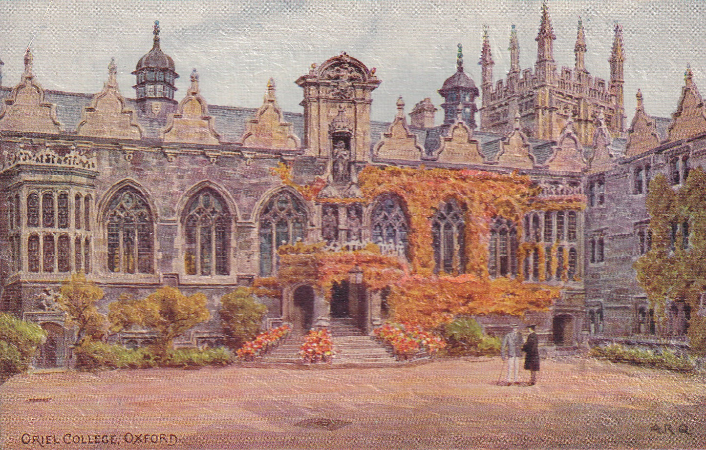 Postcard - Oriel College, Oxford, Oxfordshire, England - Printed - Unposted