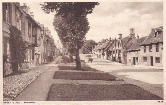 Postcard - Sheep Street, Burford, Oxfordshire, England - Printed - Unposted