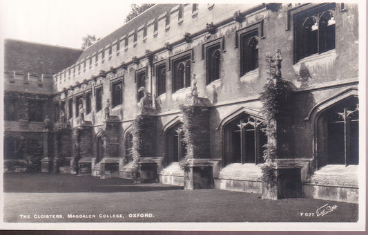Postcard - The Cloisters, Magdalen College, Oxford, Oxfordshire, England - RPPC - Unposted